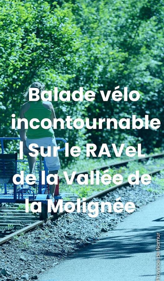 Gîte au 14 - au calme avec jardin , proche de Dinant Anhée Extérieur photo